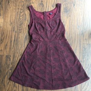 Cute Burgundy Dress